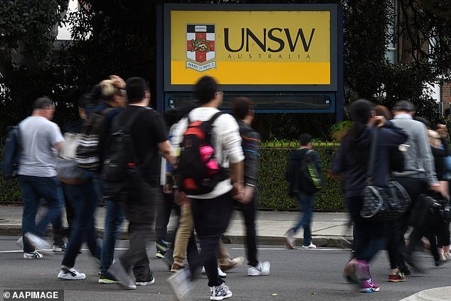 The government now plans to limit the number of international students accepted into universities (stock image University of New South Wales)